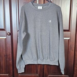 Champion Crewneck Sweatshirt Medium Blank Gray